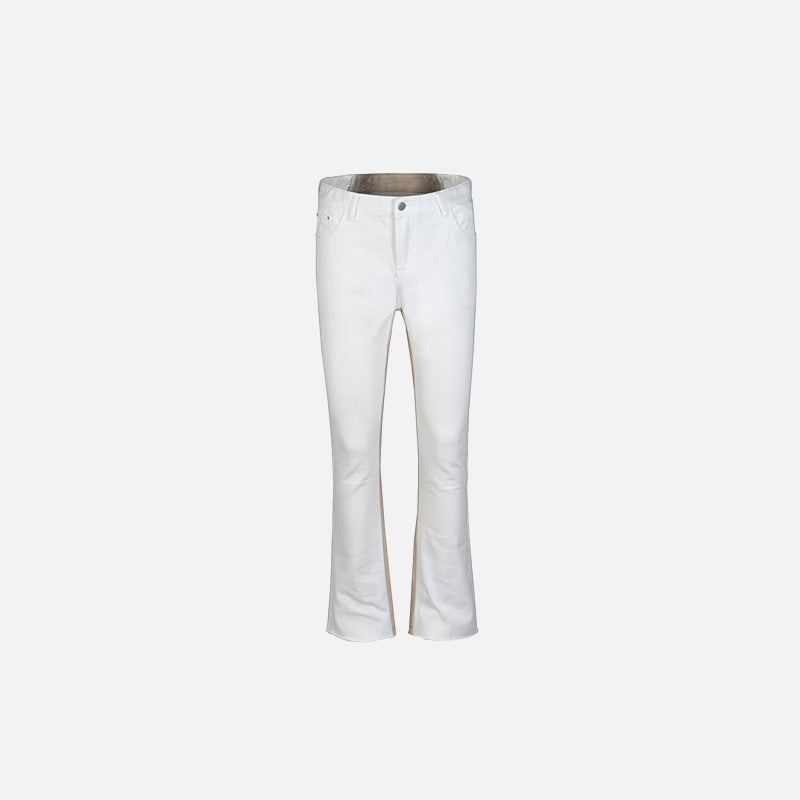 Dual-Tone Wave Flare Jeans