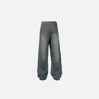 Irregular Monster Stitches Jeans