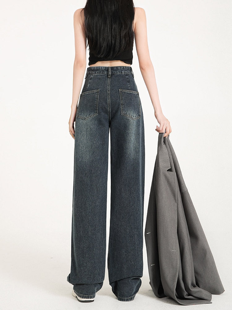 Baggy Vintage Straight Denim Jeans