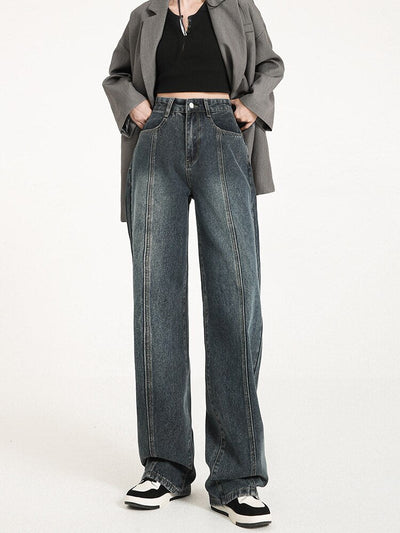 Baggy Vintage Straight Denim Jeans