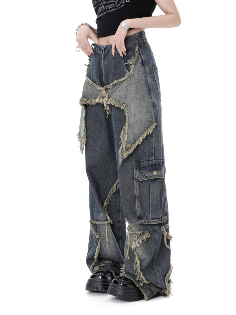 Star Wide Leg Jeans