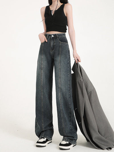 Baggy Vintage Straight Denim Jeans