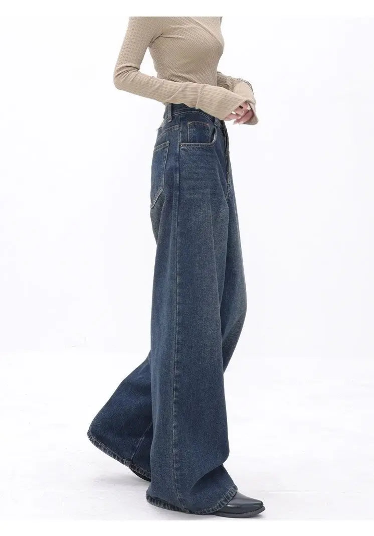 Retro Dark Washed Jeans