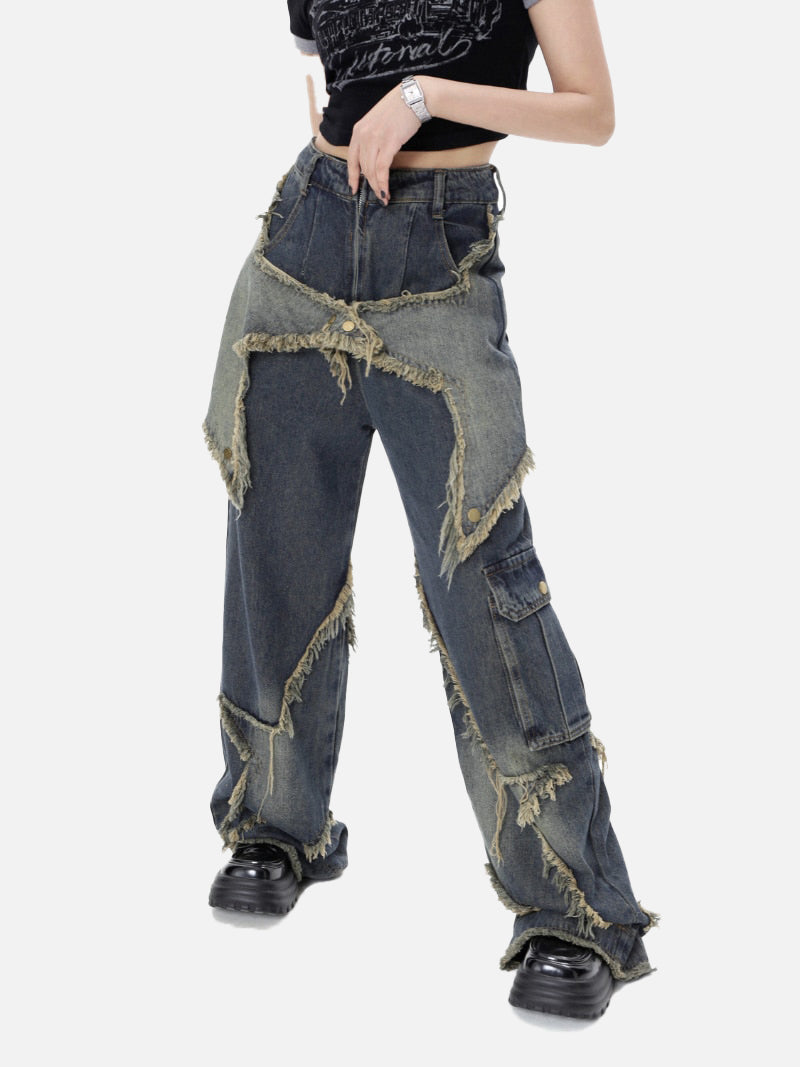 Star Wide Leg Jeans